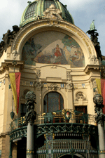 Dom Miejski, namiesti Republiky; mozaika Karela Szpillara